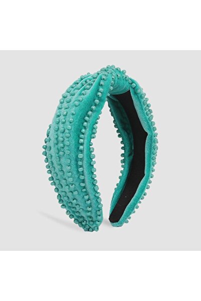 Pursehuit Bentiță verde, cu mărgele și nod, Randie C1