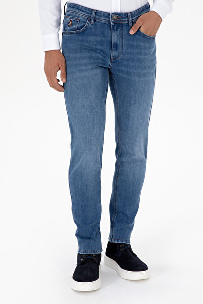 U.S. Polo Assn. Erkek Mavi Slim Fit Jean Pantolon 50307751-DN0022