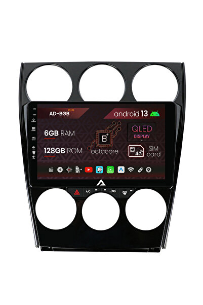 AutoDrop Navigatie Mazda 6 (2002-2008), Android 13, B-Octa / 6GB + 128GB, 9"