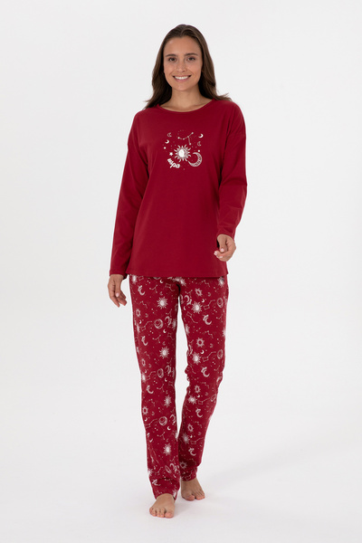 U.S. Polo Assn. Women's Burgundy Pajama Set 50318919-Vr014