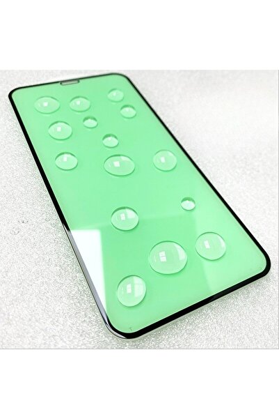 Flippy Tempered Glass Screen Protector for iPhone 15 Pro Max — Green Anti-Blue Ray 9D