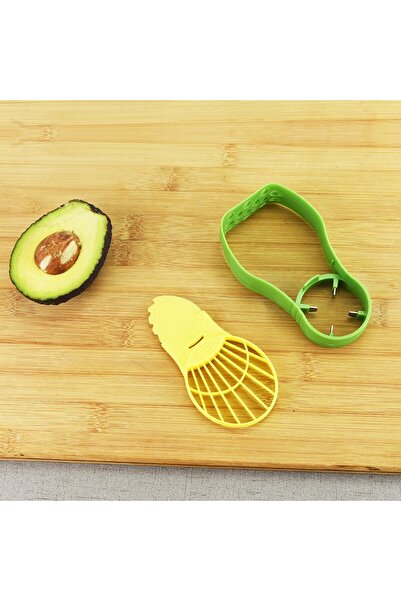 Flippy Recipient pentru depozitarea avocado 5 în 1, pliabil, etanș, pentru frigider, plastic, tăiere, curățare, feliere