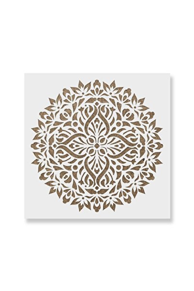 Maxrom Sablon Perete vopsire, tencuiala 0.7mm Trevo Mandala Refolosibil, mode...