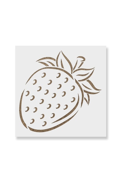 Maxrom Sablon Perete vopsire, tencuiala 0.7mm Strawberry Refolosibil, model MXSP7202, 800 x 800 mm