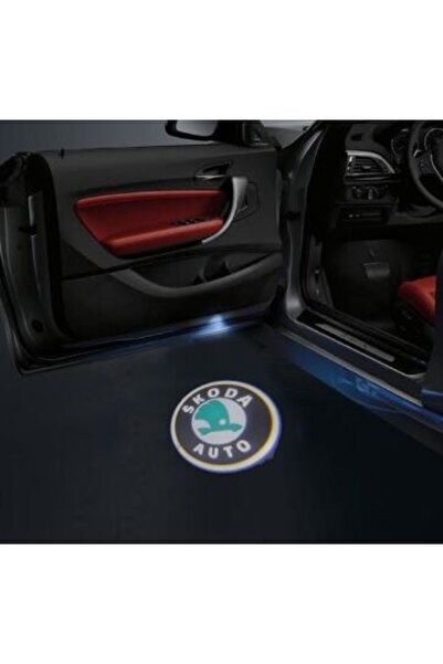 Genel Markalar Skoda Kapı Altı Delmeli Hayalet Logo