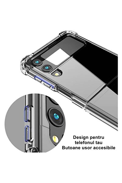 Flippy protective case compatible with Samsung Z Flip 5, MagSafe, blister, large camera cutout, tran