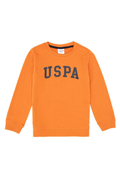 U.S. Polo Assn. Erkek Çocuk Bakır Basic Bisiklet Yaka Sweatshirt 50313830-VR182