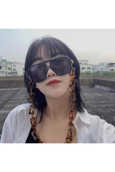 Pursehuit Lanț pentru ochelari, maro, cu zale mari, Aniela C2