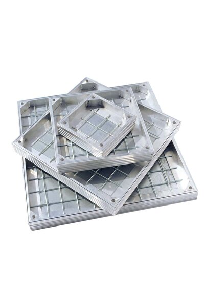 EMC Recessed Floor Manhole Cover, Aluminium Tile Tray, Square (50X50)