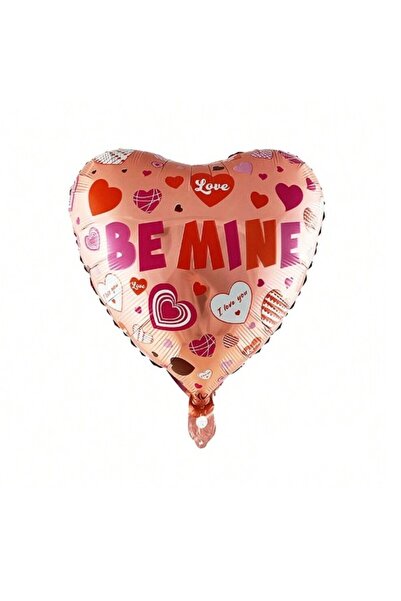 Flippy Metallic Foil Balloon, Flippy, Heart Shaped Figurine, BE MINE Model, Love Theme, 45 cm, Individual P
