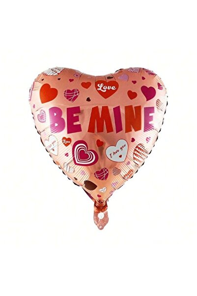 Flippy Metallic Foil Balloon, Flippy, Heart Shaped Figurine, BE MINE Model, Love Theme, 45 cm, Individual P