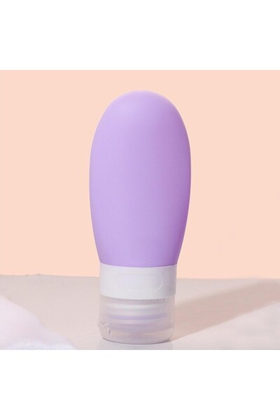 Flippy Portable Silicone Travel Bottle, Flippy, 90mL, Purple