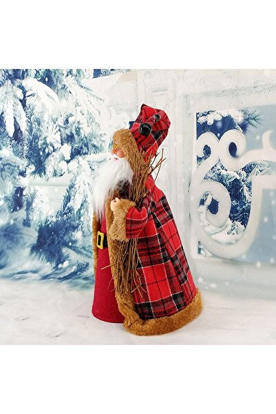 Flippy Decoratiune Craciun, Flippy, Mos Craciun Rotativ cu Lumini si Sunete, 31x14x12 cm, Rosu