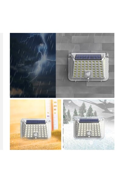 SELEXMO Lampa solara de perete selexmo, 90 LED-uri SMD, senzor de miscare, IP...