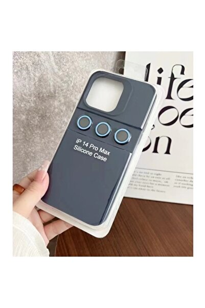 Flippy Liquid Silicone Case for Apple iPhone 14 Pro Max - Navy Blue