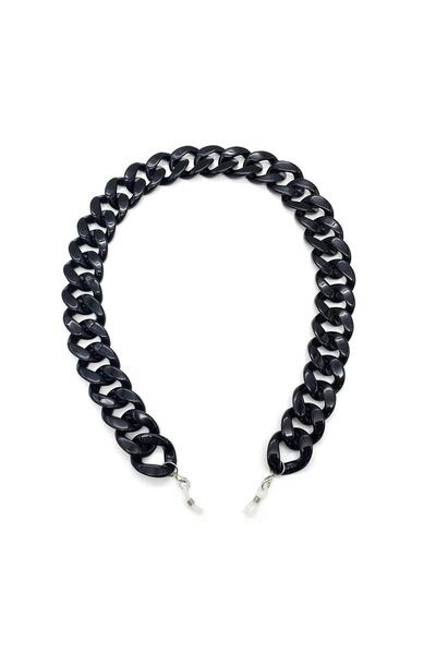 Pursehuit Αλυσίδα γυαλιών, μαύρη, με μεγάλους κρίκους, Aniet C1