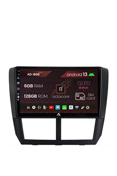 AutoDrop Navigatie Subaru Forester (2007-2013), Android 13, B-Octa / 6GB + 12...