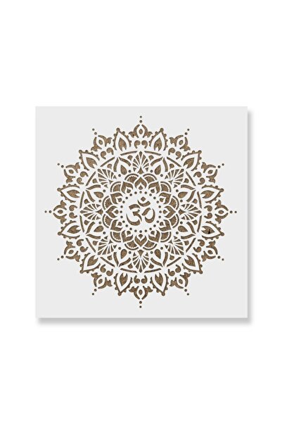 Maxrom Sablon Perete vopsire, tencuiala 0.7mm Om Mandala Refolosibil, model M...