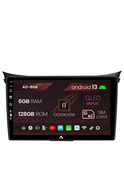 AutoDrop Navigatie Hyundai I30 (2012-2016), Android 13, B-Octa / 6GB + 128GB, 9"