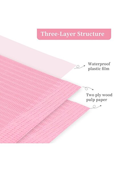 FONIX Șervețele umede ProNail Wipes - Șervețele roz de unică folosință pentru manichiură, 45x32.5cm, 50 buc