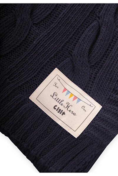 Cigit Hair Knitted Blanket 80X100 cm (+/-5 cm) Anthracite