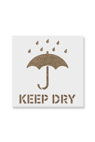 Maxrom Sablon Perete vopsire, tencuiala 0.7mm Keep Dry Symbol Refolosibil, model MXSP7240, 800 x 800 mm, 0.