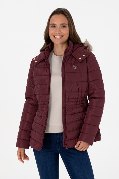 U.S. Polo Assn. Women's Burgundy Coat 50308011-Vr014