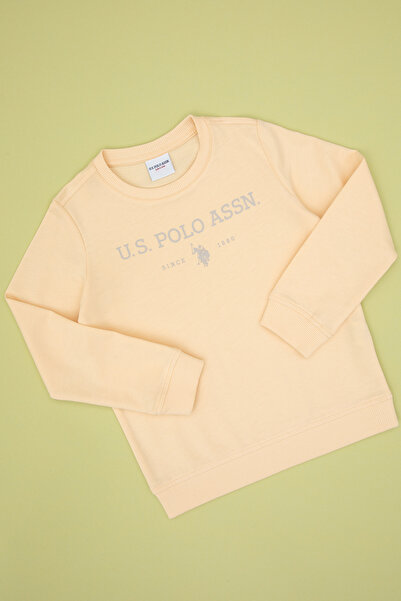 U.S. Polo Assn. Erkek Çocuk Pembe Bisiklet Yaka Sweatshirt 50313900-VR053