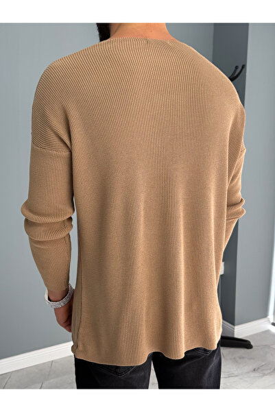 YUWEAR Krem İnce Triko İnce Sweat