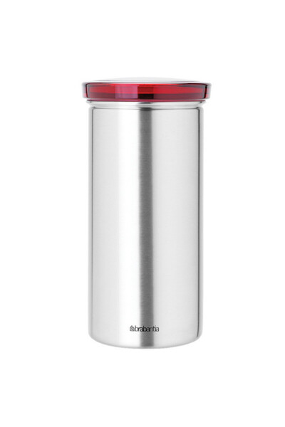 Brabantia 646986 coffee capsule storage jar, 18 capsules, Stainless steel, No...