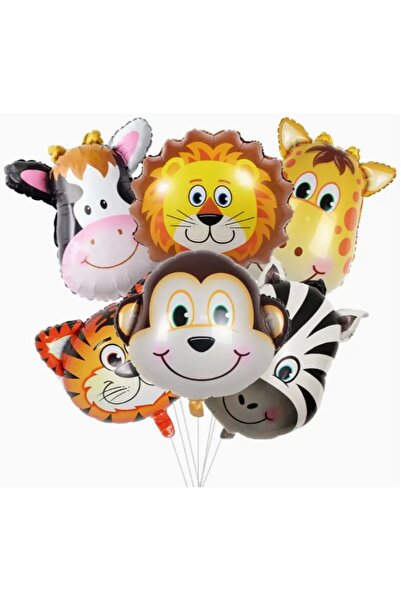 Flippy Metallic Foil Balloon, Flippy, Mini Animal Figures, Zebra, 25x45cm, Air/Helium, Multicolor