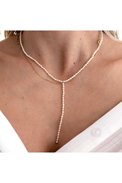 ohmygod jewelry 925 Argint Colier din argint si perle de cultura - Delicate