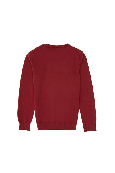 U.S. Polo Assn. Boy's Burgundy Basic Sweater 50307845-Vr014