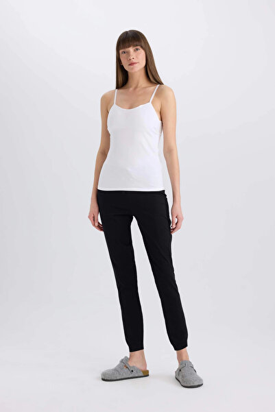 DeFacto N6090 Λευκό εσώρουχο με βαμβακερά λουράκια-Φαλούντες στην αγάπη