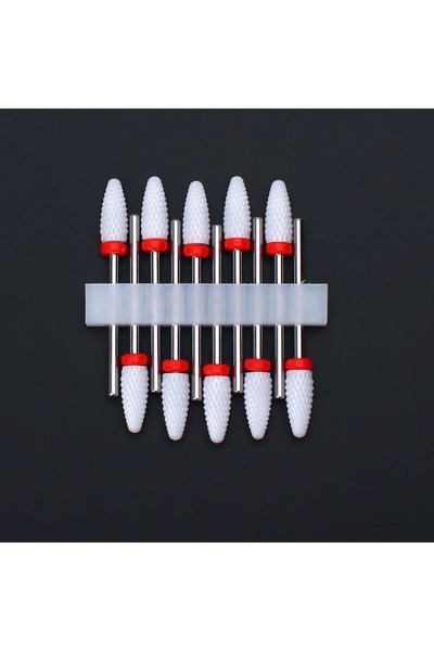 Choice14 10pc-E1D 10pcs Ceramic Nail Drill Bits Set Milling Cutter for Manicure Drills Electric Nail Files Cu