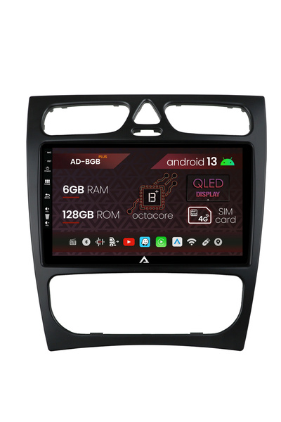 AutoDrop Navigatie Mercedes Benz C-Class W203 (2000-2005), Android 13, B-Octa...