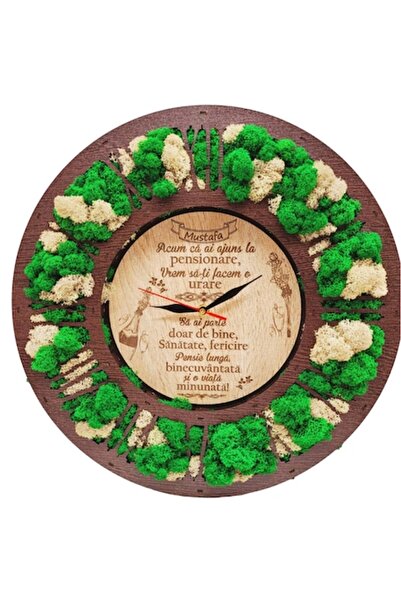 OEM Ceas cu licheni - cadou de pensionare