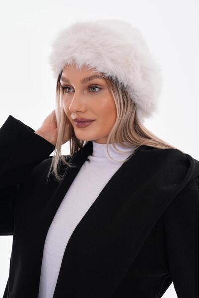 Axesoire 14622 Beyaz Kalpak Şapka