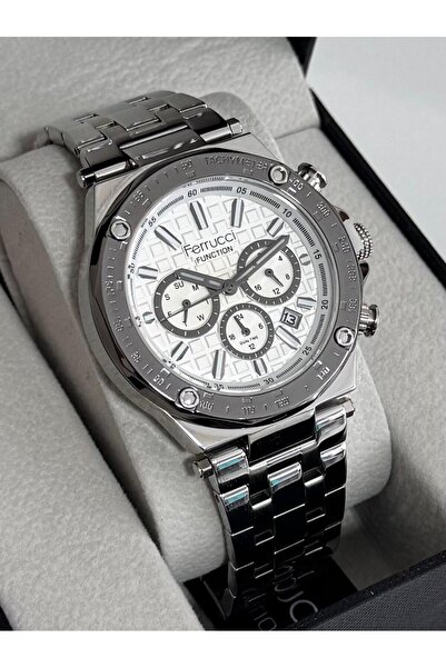 Ferrucci ERKEK KOL SAATİ METAL KASA - METAL KORDON 3 ATM SUYA DAYANIKLI