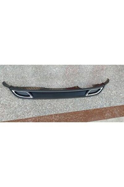Genel Markalar Volkswagen Polo R-Line 2018 Sonrası Egzoz Görünümlü Mat Arka Tampon Spoileri Difüzör