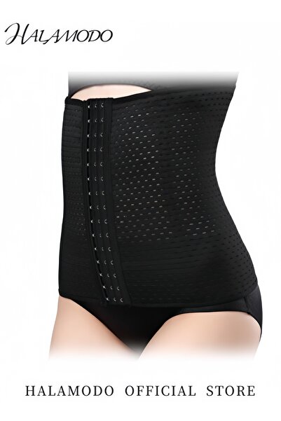 HALAMODO Women's Waist Trainer Corset for Everyday Wear Steel Boned Tummy Control Body Shaper