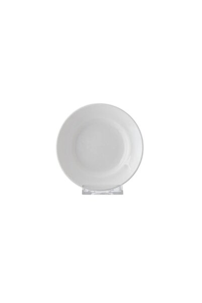 ORIAN 13 cm white porcelain serving plate set, 6 pieces