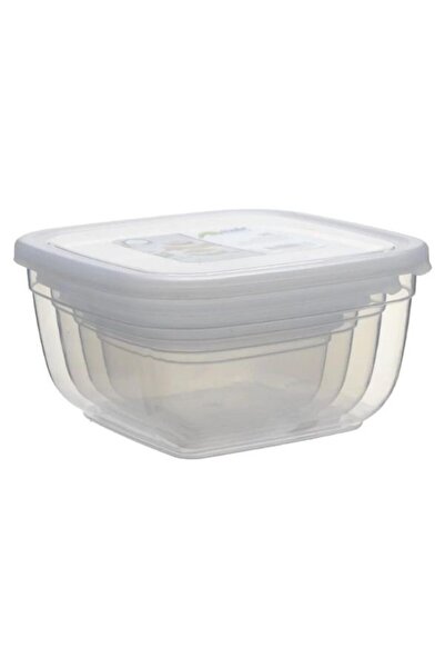 ASUDE Asd077 Maya Kare 4-Piece Transparent Storage Container Set 4-Piece 500-900-1500-2400 ml
