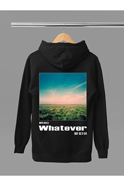 MAGORS سترة روك قطنية مطبوعة بأكمام طويلة وقلنسوة من OASIS بثلاث خيوط