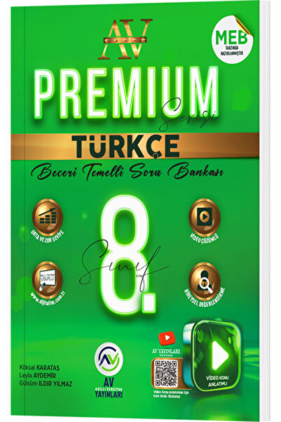 Av Akıllı Versiyon Yayınları Av Yayınları 8. Sınıf Türkçe Premium Beceri Teme...