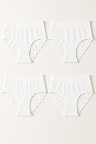 BALDOMERO Жіночі труси з високою талією, набір з 4 штук – щоденні зручні бавовняні