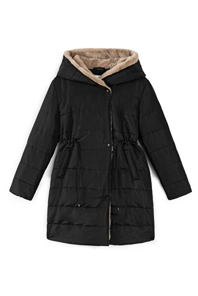 İpekyol Suni kürklü colorblock mont