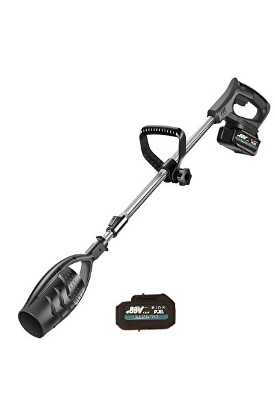 TodayShop Professional Turbo Leaf Blower 1050W, 2 Batteries 88V and Charger, Maximum Power and Mobility