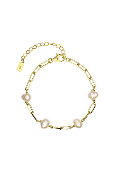 ohmygod jewelry Brățară din argint 925 placat cu aur și perle de cultură - Sophia