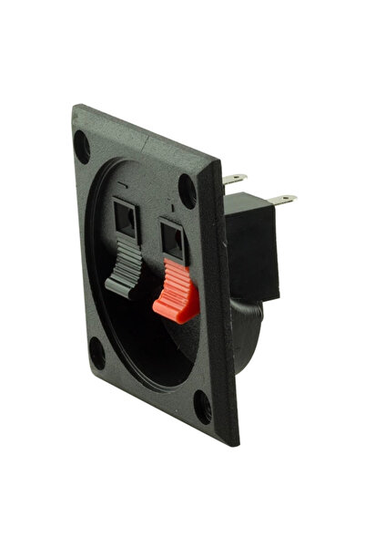 For-X Bass Kabin Terminali 5.5cm x 5.5cm - Kare Subwoofer Kabin Terminali - Kabin Ses Portu